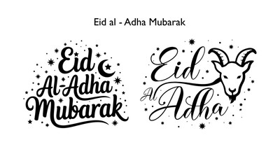 Eid Mubarak English Typography. Eid ul-Fitr, Eid ul-Adha text vector design.  Creative Art Eid Mubarak Lettering and Mubarak calligraphy Background

