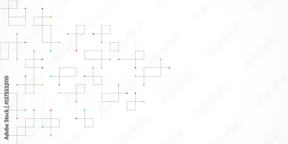 Poster minimalistic texture with linear squares pattern. creative idea of modern design with abstract geome