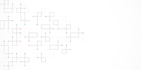 Minimalistic texture with linear squares pattern. Creative idea of modern design with abstract geometric background