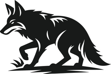 Coyote animal vector silhouette