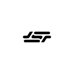 Abstract Black Logo Design on Light Gray Background