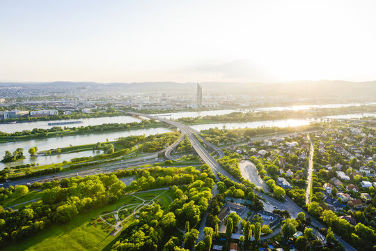 Wien, Donaucity, Neue Donau, Donau, &Ouml;sterreich