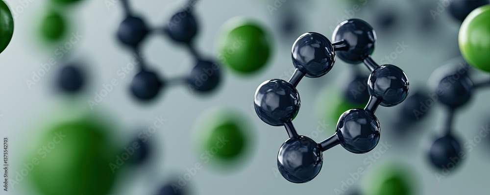 Aufkleber blue exosome particles in medical and skincare concept. abstract illustration of molecular structure