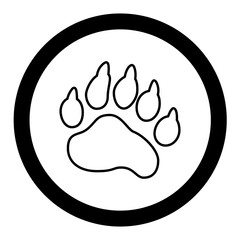 Bear Paw Prints Icon