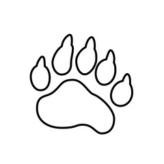 Bear Paw Prints Icon