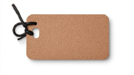 Blank tag for labeling and organizing various items in a simple and elegant design.