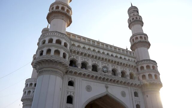 Majestic Charminar, Hyderabad Panning Shot