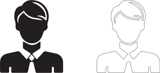 Vector user avatar icon.