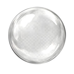 crystal ball isolated on white