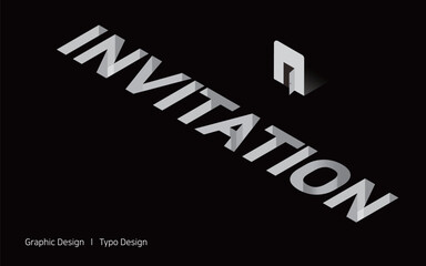 초대장에 활용 가능한 입체적으로 텍스트 카드, 팝업 디자인