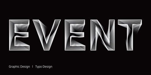 EVENT 팝업창에 사용 가능한 라인 텍스트 디자인