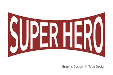 슈퍼 히어로가 연상되는 텍스트 디자인