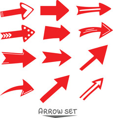 set of red arrows

