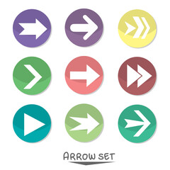 arrow icons set
