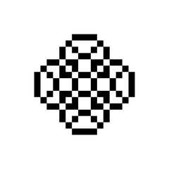 Fototapeta premium abstract shape retro pixel art