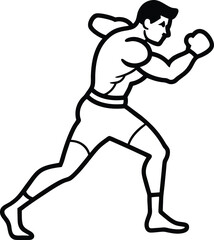 Fototapeta premium A boxer Man.