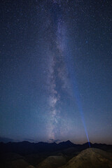 night sky with stars, milky way