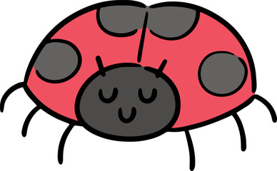 Obraz premium Illustration of ladybug 