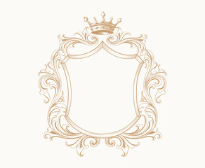 flower frame vector, floral hand drawing frame , Silhouette Round Frame With Decorative Flowers  Illustration