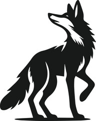 Coyote animal vector silhouette