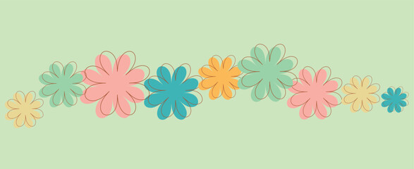 Obraz premium background with vector colors. decoration for the holidays Easter, birthday, mother's day, spring holidays.