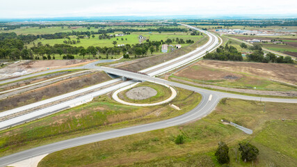M12 Motorway Badgerys Creek under construction. Badgerys Creek, NSW - 30-03-25