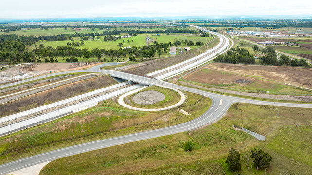 M12 Motorway Badgerys Creek under construction. Badgerys Creek, NSW - 30-03-25