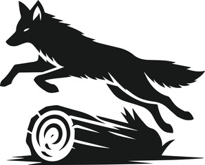 Coyote animal vector silhouette