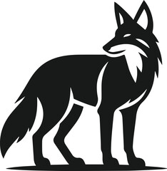Coyote animal vector silhouette