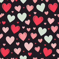 Heart seamless background design
