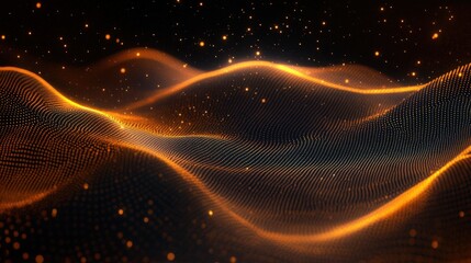 Fototapeta premium gold luxury abstract background elegant wave flow glowing festive celebration