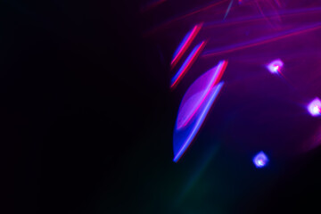 Soft rainbow light flares background or overlay