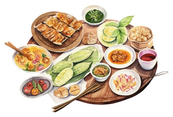 PNG Chopsticks lunch plate food.