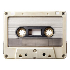Fototapeta premium audio cassette isolated on white 