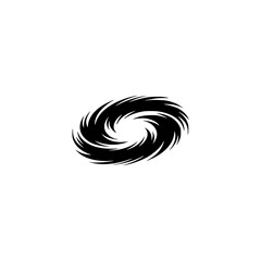 Abstract Black & White Swirl Design for Logo, Icon, or Background