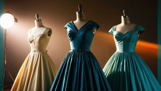 vestidos manequim vintage moda