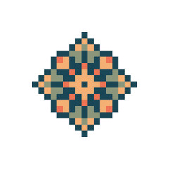 Fototapeta premium abstract shape retro pixel art