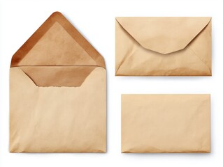 Brown envelopes ready for sending letters and packages