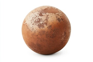 Planetary model showcasing surface texture and color variations