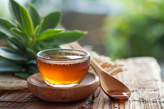 Agave syrup. Natural sweetener. Organic sweetener. Sugar alternative.