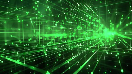 Obraz premium Abstract background of glowing plexus. Futuristic technology concept. 3D rendering.