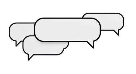 Isolated Speech Bubbles