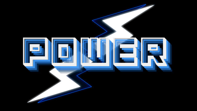 Bold Pop Up Power Text
