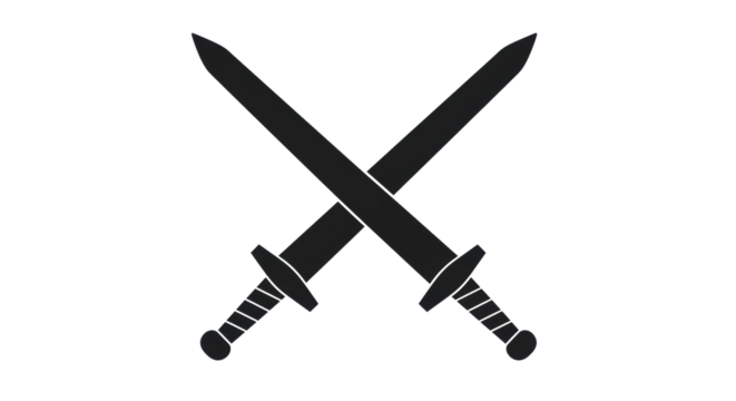 Isolated Crossed Swords