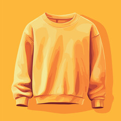 Vibrant yellow sweatshirt on yellow background with dramatic shadows