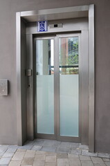 Entrance to an elevator