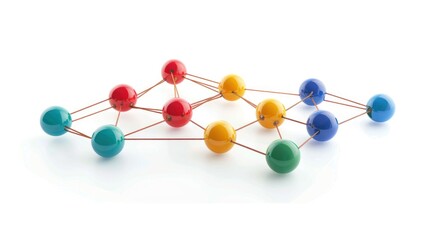 Network connections on a simple white background.
