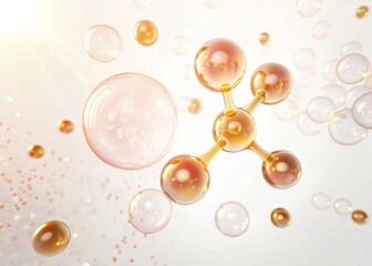 vector illustration of soap bubbles