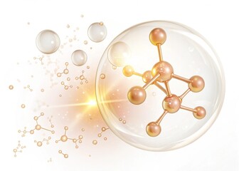 3d render of a molecule