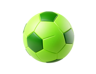 Green soccer ball